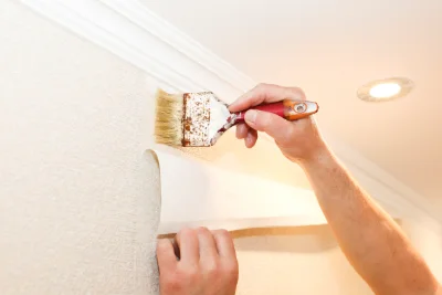 Pose de papier peint à Witternheim — revêtements muraux et toiles de verre